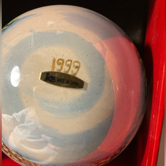 Sleigh Ride 1999 JC Penny Co. Christmas Collectables Glass Ornament - Picture 3 of 3